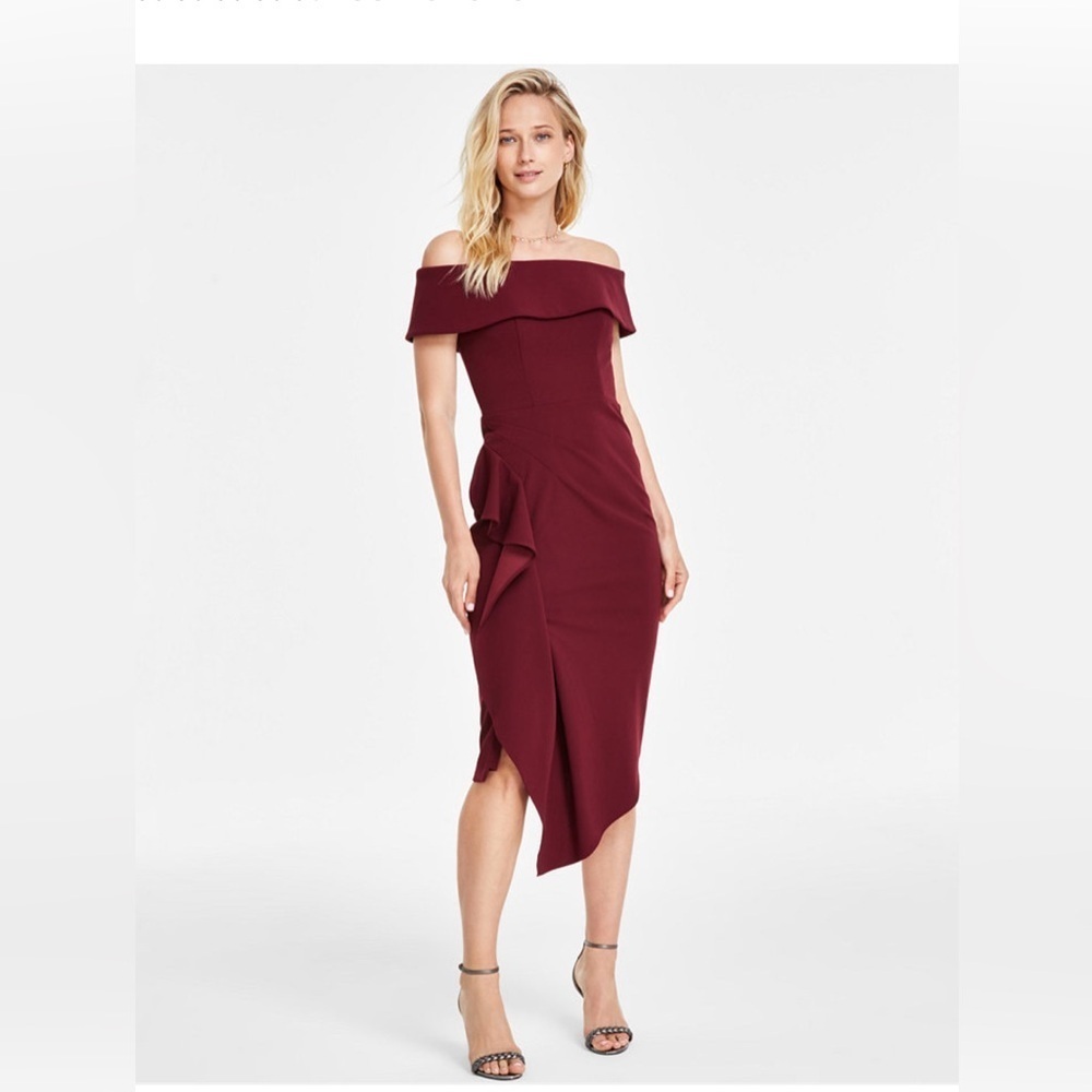 Off-The-Shoulder Ruffle Dress - Picture 5 of 11